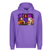 Purple Charolais Bull Halloween Premium Hoodie - RanaPortraitStore