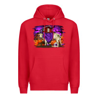 Red Charolais Bull Halloween Premium Hoodie - RanaPortraitStore