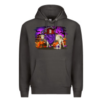 Smoke Charolais Bull Halloween Premium Hoodie - RanaPortraitStore