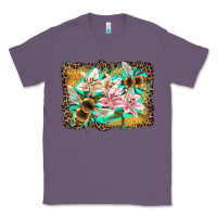 Lavender bees and lilies with leopard Classic Tee - Artiststas