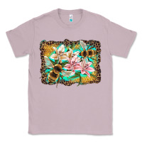 Lilac bees and lilies with leopard Classic Tee - Artiststas