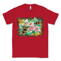 Red bees and lilies with leopard Classic Tee - Artiststas