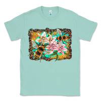 Seafoam bees and lilies with leopard Classic Tee - Artiststas