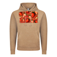 Vintage Coffee Strawberry Background Vintage Hoodie - Bettercallsaul