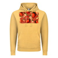 Vintage Mustard Strawberry Background Vintage Hoodie - Bettercallsaul
