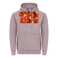 Vintage Zinc Strawberry Background Vintage Hoodie - Bettercallsaul