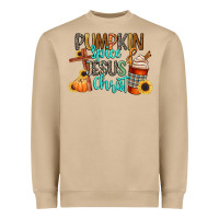 Pumpkin Spice And Jesus Christ Heavyweight Sweatshirt | Teevron