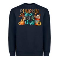 Navy pumpkin spice and jesus christ Heavyweight Sweatshirt - CowGirlArtShop