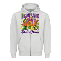 Dove Grey King cake calories don't count Zipper Hoodie - FaDigitalArtStudio