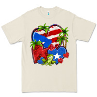 Bone puerto rico hearts Premium Tee - NancyCooperArtShop