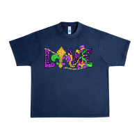 Navy mardi gras love Urban Heavy Tee - JahusDesignShop