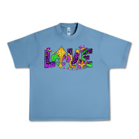Pebble Blue mardi gras love Urban Heavy Tee - JahusDesignShop