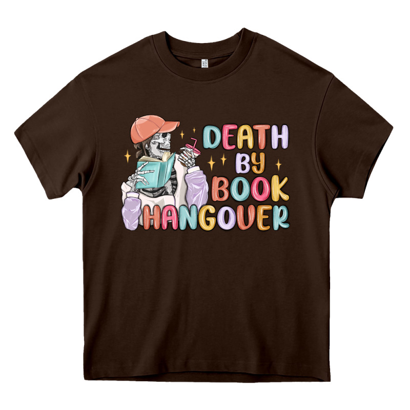 Death By Book Hangover Heavy Core Tee by MaliasSmallBusiness | Teevron