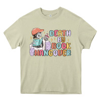 Mossy death by book hangover Heavy Core Tee - MaliasSmallBusiness