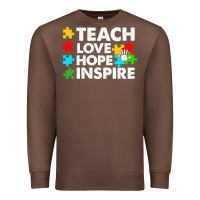 Chestnut Teach Love Hope Inspire Premium Sweatshirt - CowhideDigitalArt