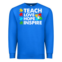 True Royal Teach Love Hope Inspire Premium Sweatshirt - CowhideDigitalArt