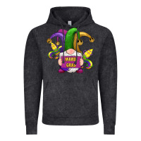 Vintage Black mardi gras gnomes fleur de lis Vintage Hoodie - RanaPortraitStore