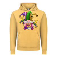 Vintage Mustard mardi gras gnomes fleur de lis Vintage Hoodie - RanaPortraitStore