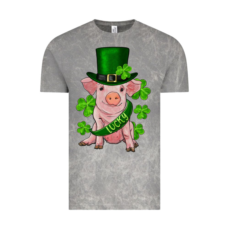 St. Patrick's Day Lucky Baby Pig Vintage Tee by RanaPortraitStore | Teevron