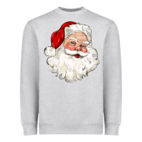 Heather Grey santa claus Heavyweight Sweatshirt - CowGirlArtShop