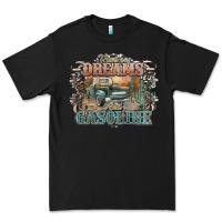 Black runs on dreams and gasoline truck western Premium Tee - NancyCooperArtShop