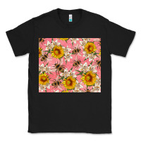 Black bees and flowers Classic Tee - Artiststas