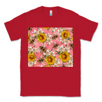 Red bees and flowers Classic Tee - Artiststas
