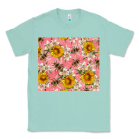 Seafoam bees and flowers Classic Tee - Artiststas