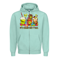 Seafoam It's Game Day Y'all Softball Coffee Cups Zipper Hoodie - FaDigitalArtStudio