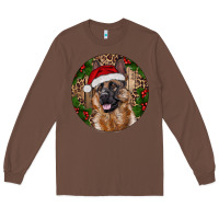 Chestnut German Shepherd Christmas Long Sleeve Tee - RanaPortraitStore
