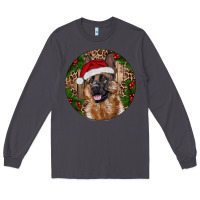 Smoke German Shepherd Christmas Long Sleeve Tee - RanaPortraitStore