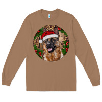 Toasted Coconut German Shepherd Christmas Long Sleeve Tee - RanaPortraitStore