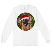 White German Shepherd Christmas Long Sleeve Tee - RanaPortraitStore
