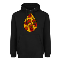 Black african masks teardrop  5 Heavyweight Hoodie - BundleAndBundleShop