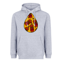 Heather Grey african masks teardrop  5 Heavyweight Hoodie - BundleAndBundleShop