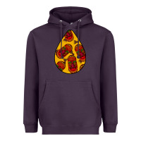 Plum african masks teardrop  5 Heavyweight Hoodie - BundleAndBundleShop