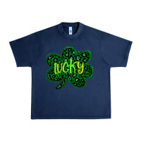 Navy Lucky Shamrock St Patricks Day Urban Heavy Tee - Bettercallsaul