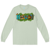 Matcha Western Howdy Long Sleeve Tee - texasbilliewilder