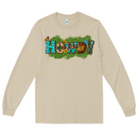 Mushroom Western Howdy Long Sleeve Tee - texasbilliewilder