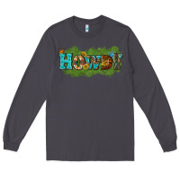 Smoke Western Howdy Long Sleeve Tee - texasbilliewilder