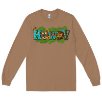 Toasted Coconut Western Howdy Long Sleeve Tee - texasbilliewilder
