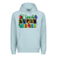 Blue Mist I teach super heroes Premium Hoodie - FaDigitalArtStudio