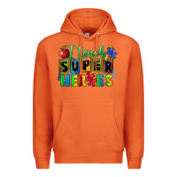 Carrot I teach super heroes Premium Hoodie - FaDigitalArtStudio