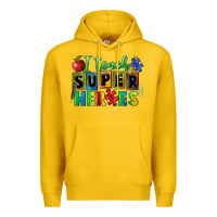 Lemon I teach super heroes Premium Hoodie - FaDigitalArtStudio