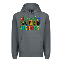 Rock I teach super heroes Premium Hoodie - FaDigitalArtStudio