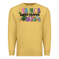 Antique Gold Teaching Lucky Charms Premium Sweatshirt - CowhideDigitalArt