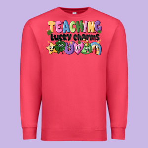 Teaching Lucky Charms Premium Sweatshirt Designed By Cowhidedigitalart