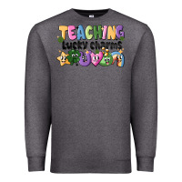 Charcoal Heather Teaching Lucky Charms Premium Sweatshirt - CowhideDigitalArt