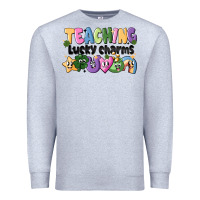 Heather Grey Teaching Lucky Charms Premium Sweatshirt - CowhideDigitalArt