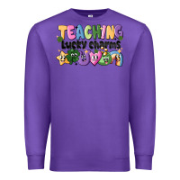 Purple Teaching Lucky Charms Premium Sweatshirt - CowhideDigitalArt